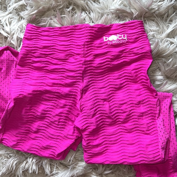 RARE Booty by BRABANTS Hot Pink Croc Leggings - One Size - Picture 5 of 8